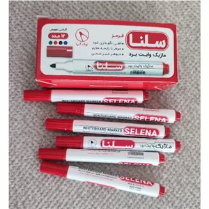 ماژیک قرمز وایت برد نوک گرد سلنا 