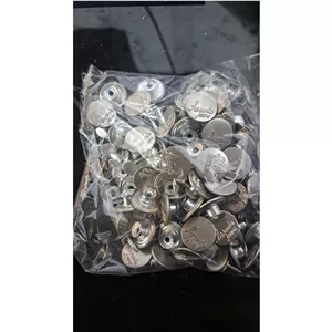 دکمه لی سایز 20 لق رنگ استیل بسته100 تایی همراه با میخ