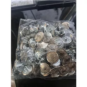 دکمه لی سایز 20 ثابت رنگ استیل بسته100 تایی