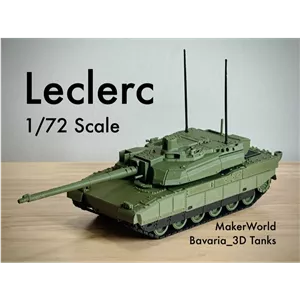 ماکت تانک لکلرک فرانسه مقیاس 172 تانک اصلی میدان نبرد Leclerc