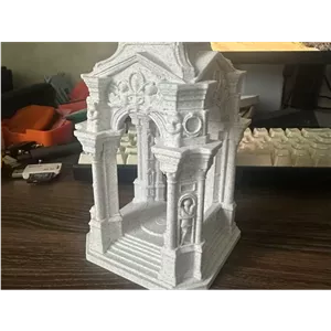 مجسمه صومعه معبد باستانی دکور معماری فانتزی و کلاسیک