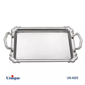 سینی استیل یک میل یونیک Unique بدون پایه بزرگ کد UN-4025 (پس کرایه)