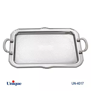 سینی استیل یک میل یونیک Unique بدون پایه بزرگ کد UN-4017 (پس کرایه)