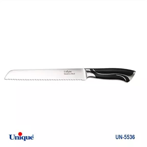 کارد تک نان آشپزخانه 8 یونیک Unique کد UN-5536 طرح خط دار (پس کرایه)