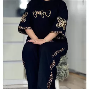 ست تیشرت شلواری دخترانه ست شیک ست پروانه 