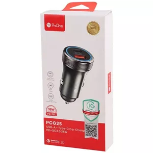 شارژر فندکی دو پورت 38 وات پرووان PCG25