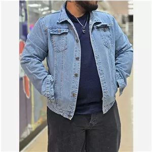 کت جین مردانه سایز بزرگ پارچه ترک بدون کش در رنگبندی متنوع سایز XL تا 4XL