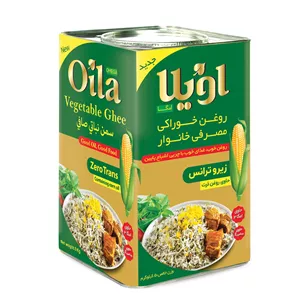 روغن جامد اویلا حاوی روغن ذرت زیرو ترانس 5 کیلویی، ارسال فوری 