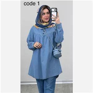  مانتو شومیز جین