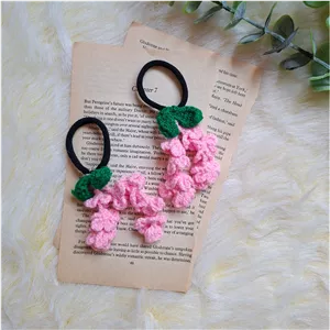 کش مو بافتنی گل آبشاری faezecraft 