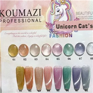 ژل لاک چشم گربه ای یونیکورن دانلا Unicorn Cats Eye