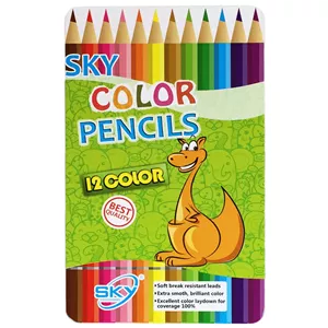 مداد رنگی 12 رنگ اسکای مدل 12-101 Kangaroo