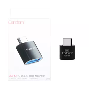 تبدیل Earldom OTG Type-C مدل ET-OT18 پک دار-مشکی
