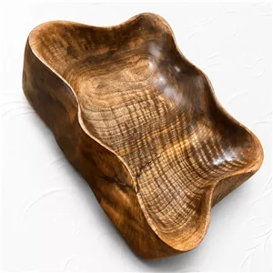 میوه خوری چوبی دست تراش لوکس گردو 6607 