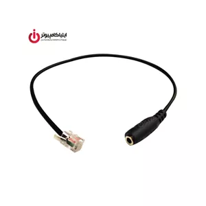 کابل مبدل RJ10 به جک 3.5 میلی متری صدا مادگی تسکو مدل TCRA 1401