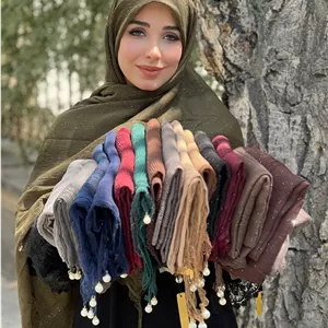 روسری برشکا اکلیلی مرواریدی کد A148