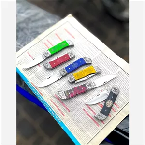 چاقو ضامندار زنجان دسته طرح باک