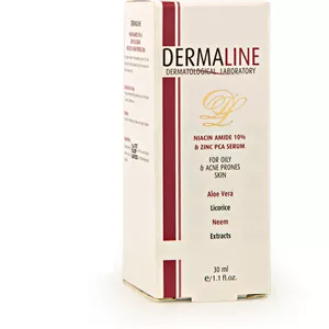  سرم صورت وبدن نیاسین آمید 10 درصد پوست چرب درمالاین30 میل