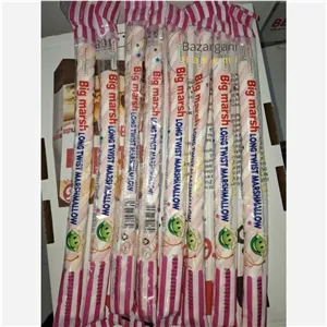 مارشمالو طنابی چینی با طعم وانیل و توت فرنگیSweet Garden