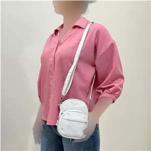 مینی بگ پاسپورتی دوشی دخترانه ابعاد 13x17x5 سانتیمتر کد 1417