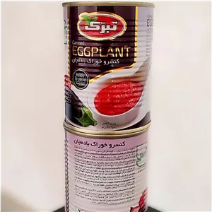 کنسرو بادمجان تبرک کیفیت A+ باکس 20تایی .. ارسال رایگان