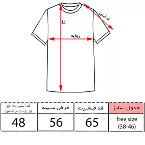 تی شرت آستین سه ربع زنانه مدل باکسی طرح خورشید و نخل