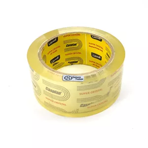 چسب پهن شیشه ای کاسپین 5 سانتی 90 یاردچسب بسته بندی شفاف Caspian