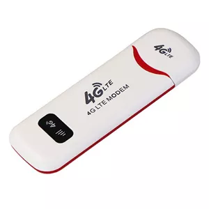 مودم جیبی 4G LTE دانگل USB و روتر وای فای قابل حمل، پشتیبانی از 4.5G، حداکثر 10 کاربر همزمان، سرعت دانلود 150Mbps و آ...