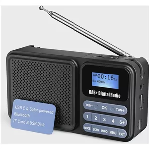 رادیو و اسپیکر خورشیدی دیجیتال Gallypek DAB-P11