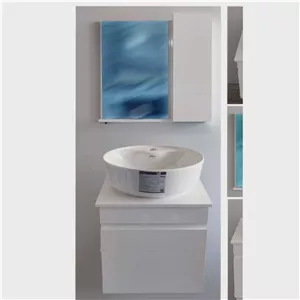 فول ست روشویی کابینتی 50 گاتریا صفحه دار به همراه آینه و باکس (طول 50عرض 40) (پس کرایه)