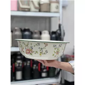 لگن لعابی طرح گل سایز 40