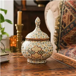 قندان مس و خاتم مدل ممتاز درویشی(گارانتی 120 ماهه) 