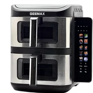 سرخ کن 16 لیتر جی مکس مدل GM520  دو طبقهپنل لمسی تاشو استیل