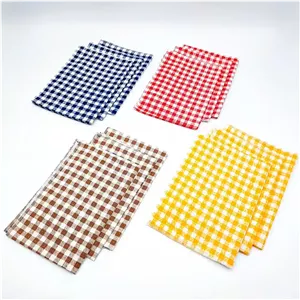 دستمال طرح چهارخانه بسته3عددی