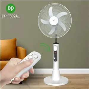 پنکه شارژی ایستاده DP مدل DP-F502AL سایز 18 اینچ طراحی بسیار شیک و دلنواز با رقص نور
