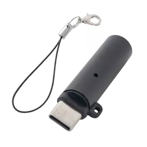 فندک الکترونیکی المنتی OTG جیبی مشکی با ورودی Type-C