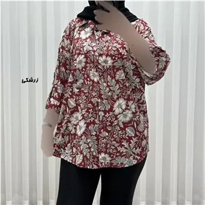 شومیز زنانه بوگاتی دکمهدار فری سایز مناسب تا سایز 50