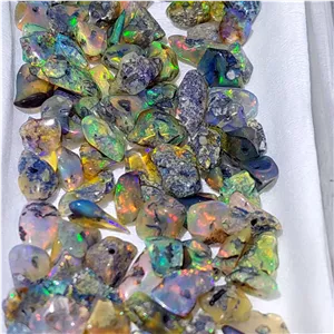 مهره چیپسی سنگ اپال اتیوپی اصل(توضیحات مهم) 