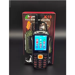 گوشی هوپ مدل k19 چهار سیمکارت باطری 22 هزار (فروش قسطی)
