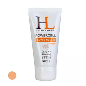 کرم ضد آفتاب رنگی اچ ال مدل SPF50 مناسب انواع پوست حجم 50 میلی لیتر