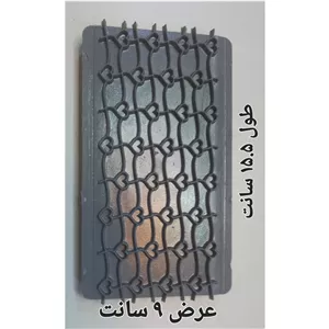مهر یا چاپ فوندانت مدل موج قلب متوسط 