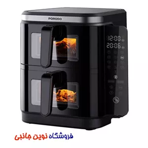 سرخ کن و هوا پز بدون روغن دو طبقه پرودو مدل LFS087 ا Porodo LFST087 Lifestyle Double Stack Air Fryer with 12 Presets (تک