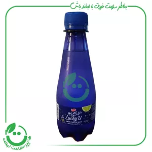 آب گازدار لاکی یو با طعم لیمو کاله 250 میل