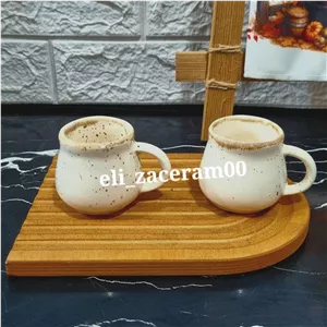 شات قهوه خوری سرامیکی مدل رستیک