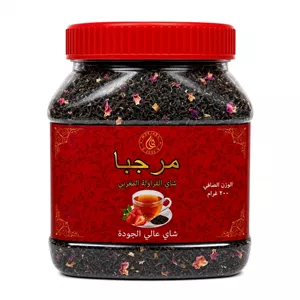 چای توت فرنگی مرحبا حجم 200 گرم اورجینال