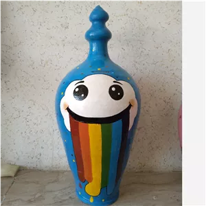 قلک سفالی طرح ابر سایز 45 سانتی 