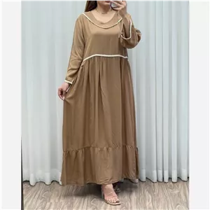 ساحلی نخی نواری طرح دریا فری سایز زنانه