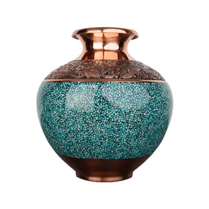 گلدان فیروزه کوبی آقاجانی کد FV244