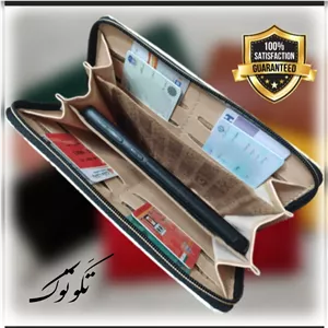 کیف پول و کیف موبایل زنانه چرم خارجی طرح لویی ویتون ابعاد 21 در 11 سانتیمتر