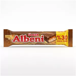 شکلات بیسکویتی اولکر آلبنی با کاراملروکش شکلاتی Ülker Albeni